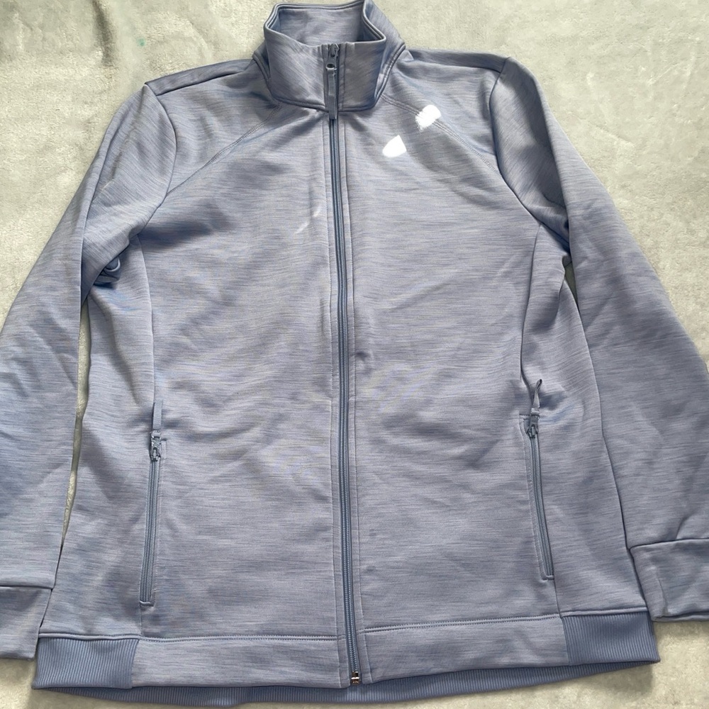 Talbots Light Blue Zip-Up Pullover Jacket - image 1